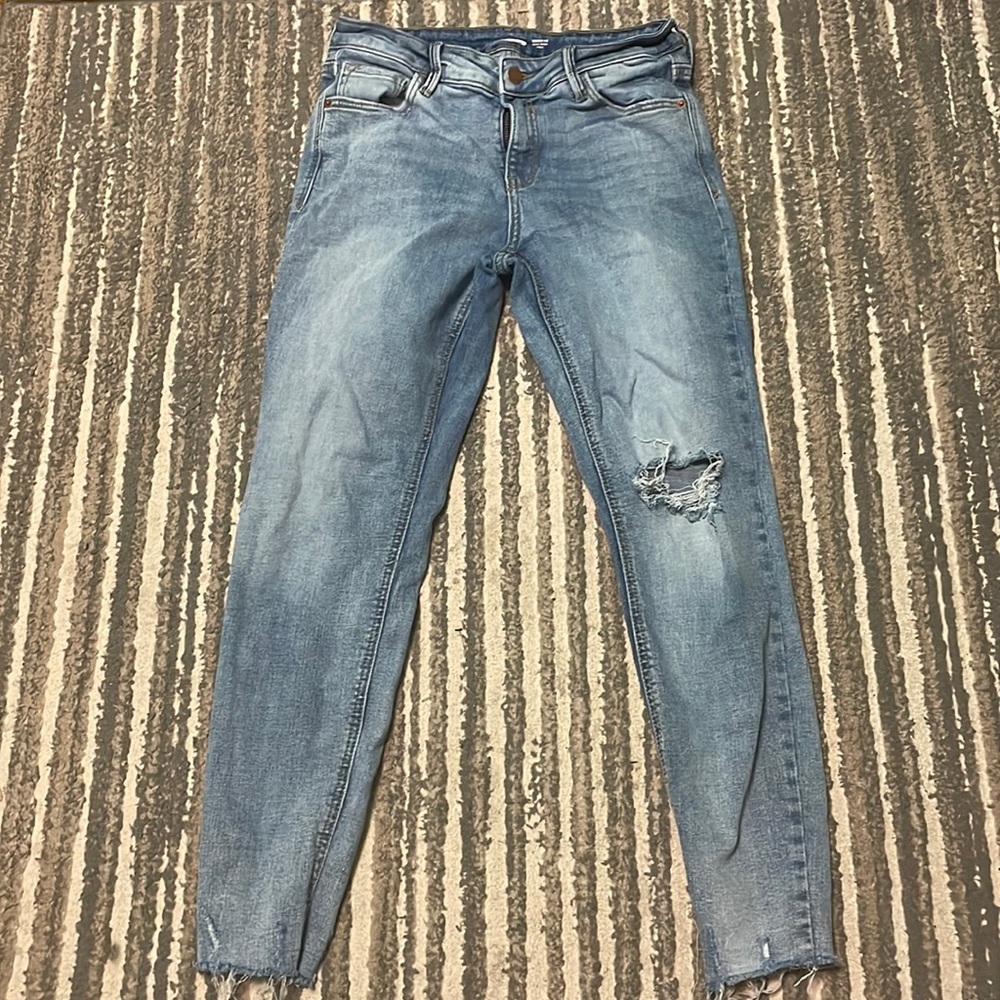 Mid Rise Blue Jeans